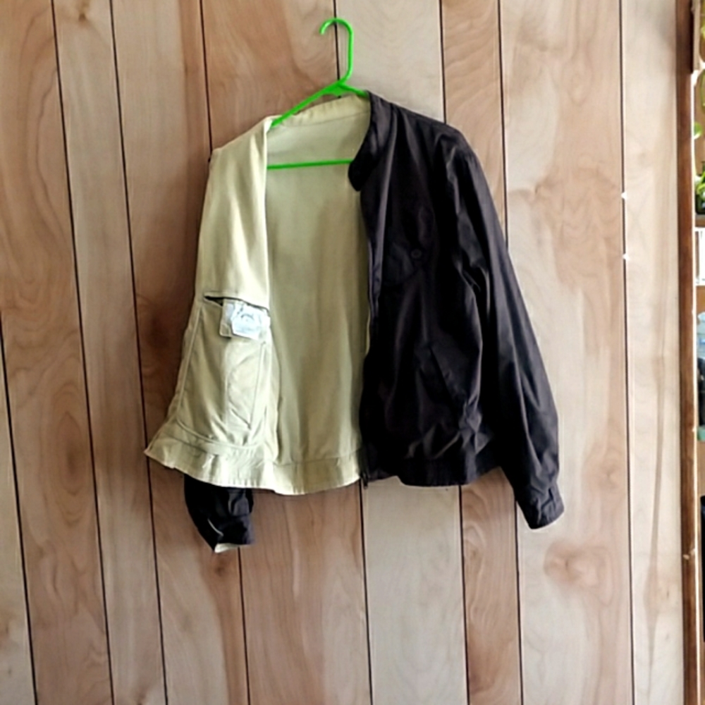 Vintage Reversible Jacket: Corduray & Polyester/Cotton Blend